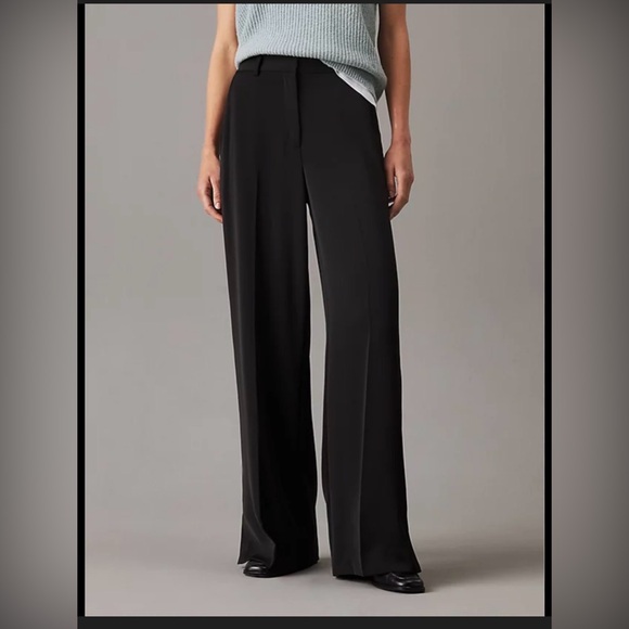 Calvin Klein Pants - Calvin Klein Black Wide-Leg Women's Pants